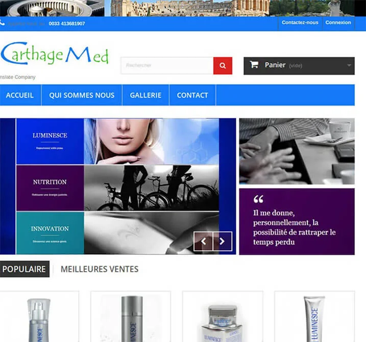 Website preview: Carthagemed