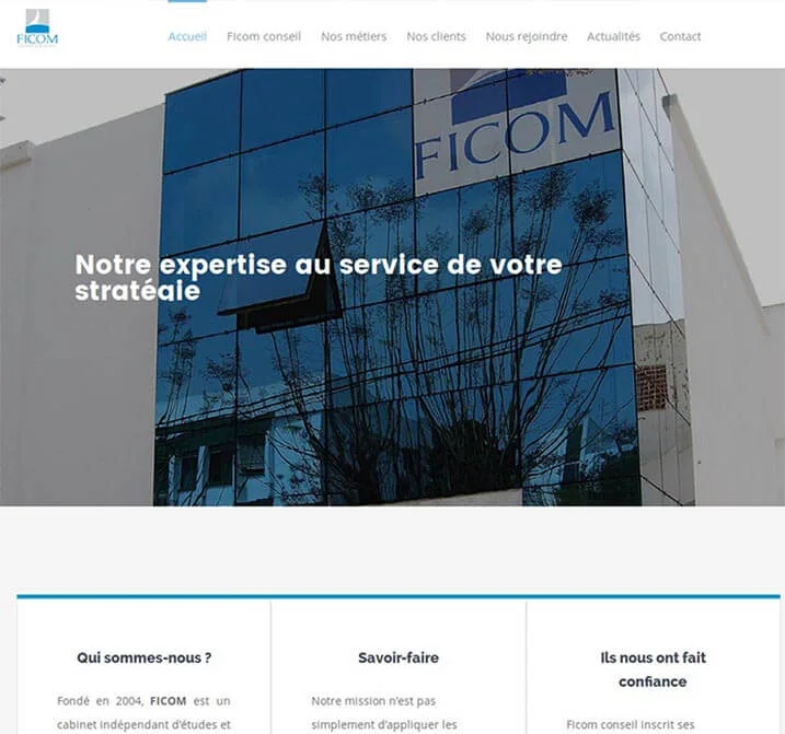 Website preview: Ficom conseil