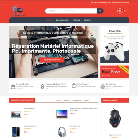 Website preview: IBM Informatique