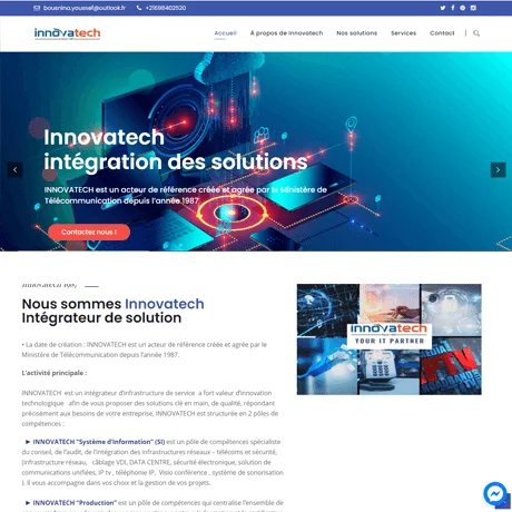 Website preview: Innovatech