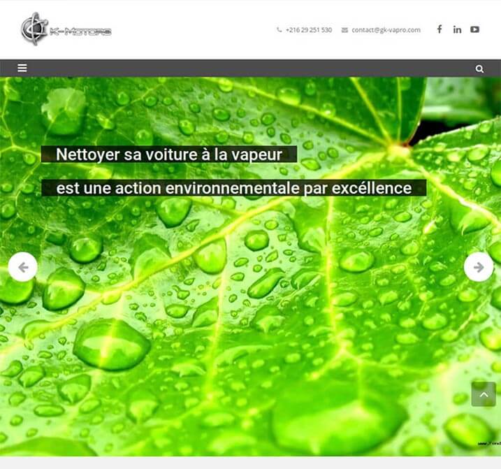 Website preview: GK Vapro